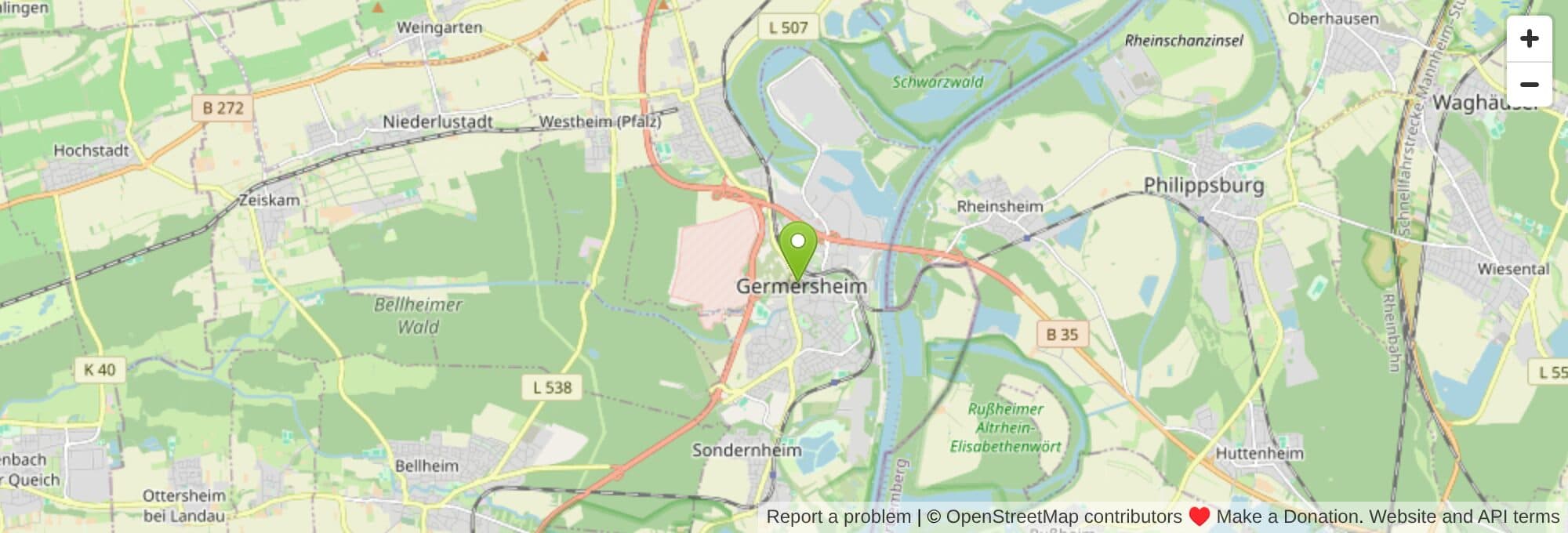 Standort der RS Fahrschule Germersheim in Germersheim